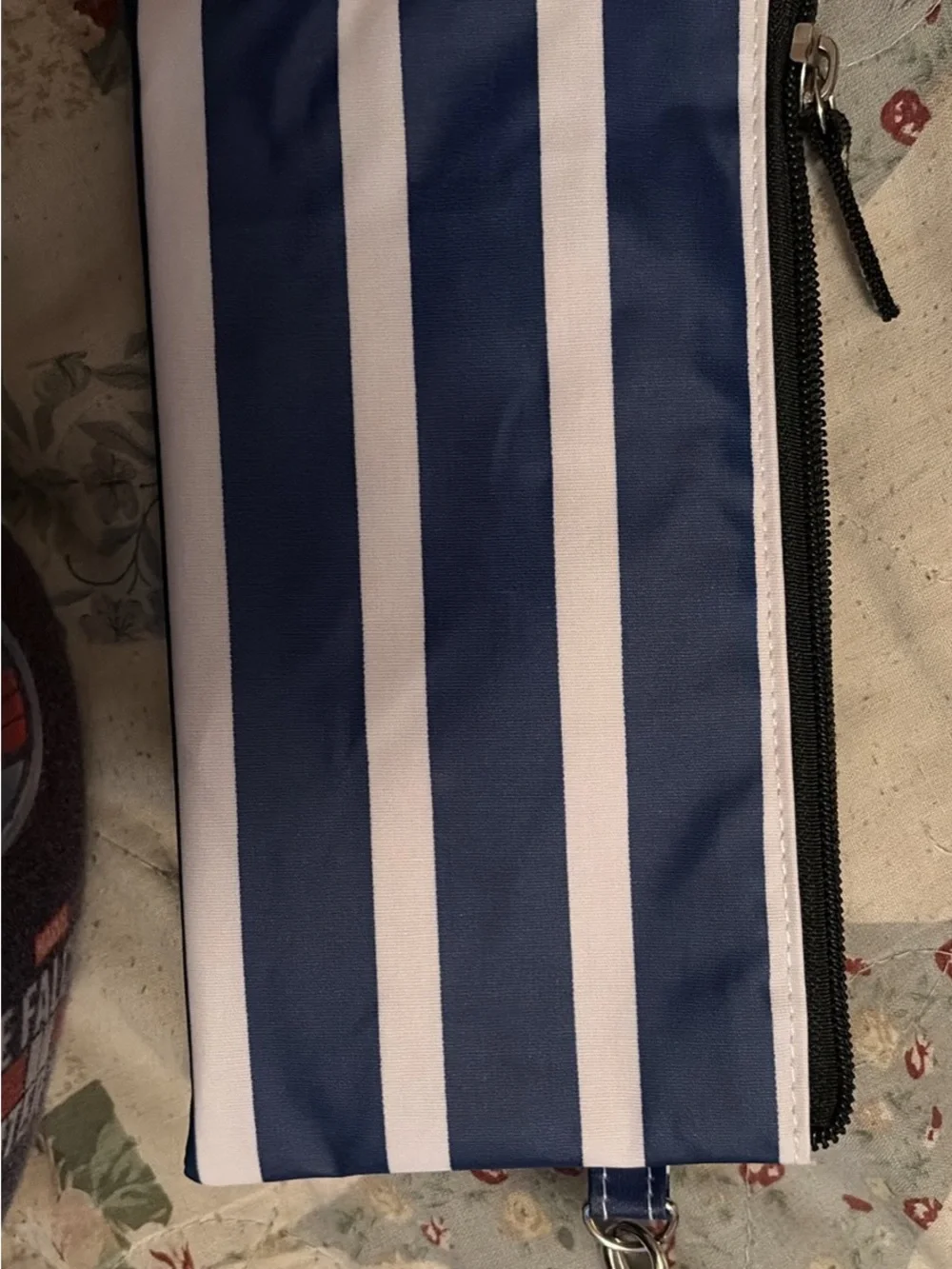 Scout Navy and White Striped Toiletry Pouch